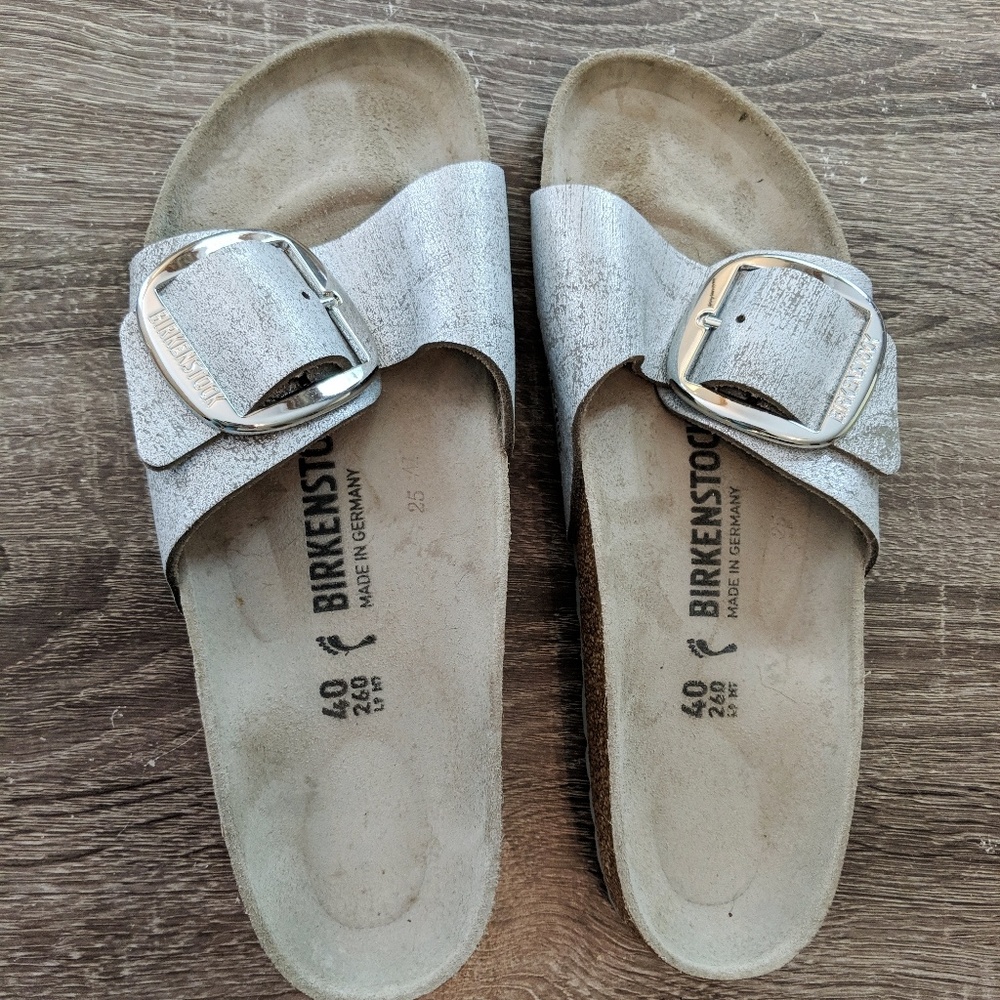 Leather Birkenstock Madrid Big Buckle Sandals